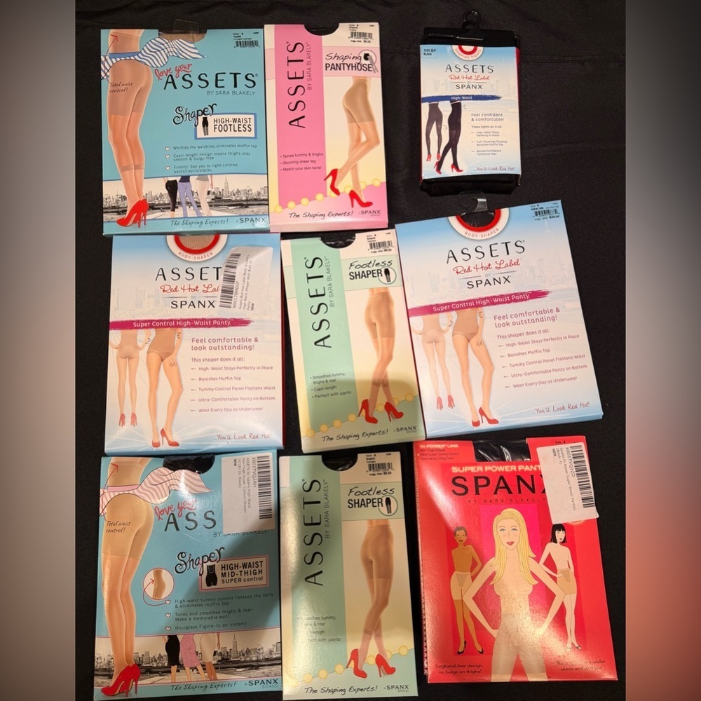 SPANX Wholesale Bundle | New With Tags | Size 6/F | 9 Pieces | Assorted Bundle